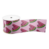Roze groene japy Watermeloen Melon Slice Fruit Lint (Spoel)
