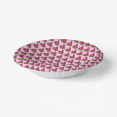 Roze groene japy Watermeloen Melon Slice Fruit Papieren Kommen (Gebogen)