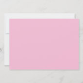 Roze groene kat schattig baby shower kaart (Achterkant)
