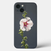 Roze groene langgroene bladeren op donkergrijs Case-Mate iPhone case (Achterkant)