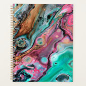 Roze & groene marmer planner (Voorkant)
