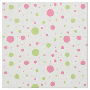 Roze groene Polka dot geometrisch ontwerp Stof