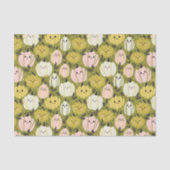 Roze & Groene Pompoenen Weefselpapier Tissuepapier (Voorkant)