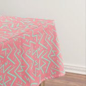 Roze & Groene Retro Psychedelische Ontwerp Tafelkleed (Voorbeeld)