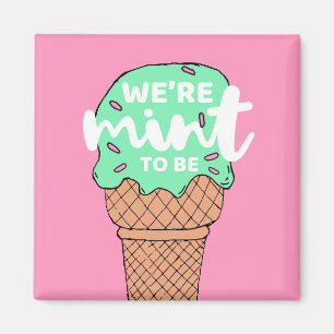 Roze groene Valentijn schetsen Mint om Ice Cream t Magneet