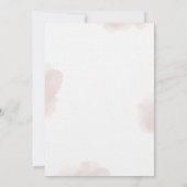 Roze groene ventilator Baby shower Kaart (Achterkant)