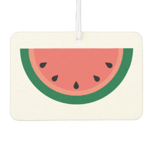 Roze Groene Watermeloen Slice met Zaden Luchtverfrisser