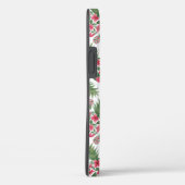 Roze groene Waterverf Floral Pineapples Patroon Case-Mate iPhone Case (Achterkant / Rechts)