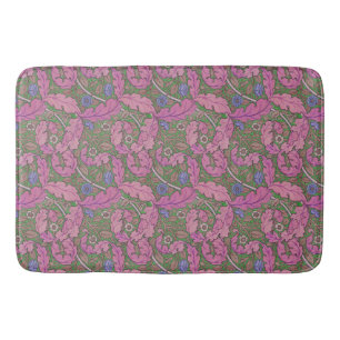 Roze & groene William Morris bloemmotief Acanthus Badmat