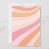 Roze Groovy Halloween Spooky Vibes Girl Verjaardag Kaart (Achterkant)