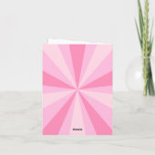 Roze groovy laarzen discobal kaart (Achterkant)