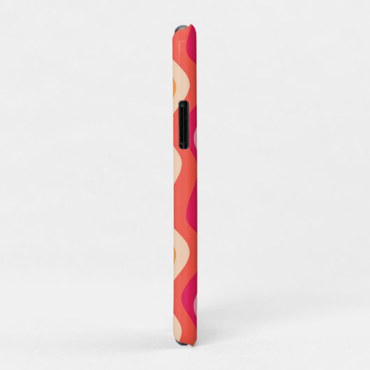 Roze Groovy retro esthetisch - Monogram Case-Mate iPhone Case (Achterkant/rechts)