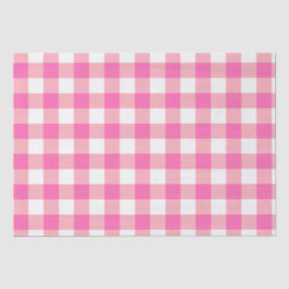 Roze Grote Gingham geruite cheques Tissuepapier
