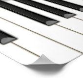 Roze Grote Piano Concert of Overweging Poster (Hoek)