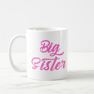 Roze Grote Zuster Typografie Koffiemok