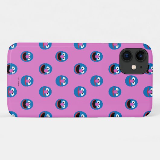 Roze Grover Face Pattern Case-Mate iPhone Case (Achterkant (horizontaal))