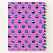 Roze Grover Face Pattern Notitieboek (Achterkant)