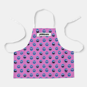 Roze Grover Face Pattern Schort