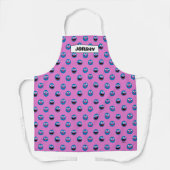 Roze Grover Face Pattern Schort (Voorkant)