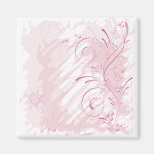 roze grunge winter magneet