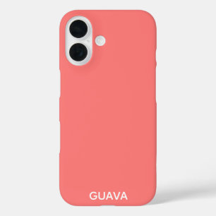 Roze guave-kleurnaam iPhone 16 hoesje