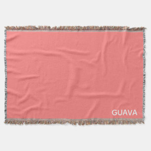 Roze guave-kleurnaam deken