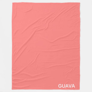 Roze guave-kleurnaam fleece deken