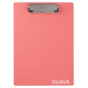 Roze guave-kleurnaam klembord