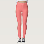 Roze guave-kleurnaam leggings (Voorkant)