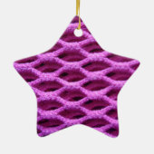 Roze haakje keramisch ornament (Achterkant)