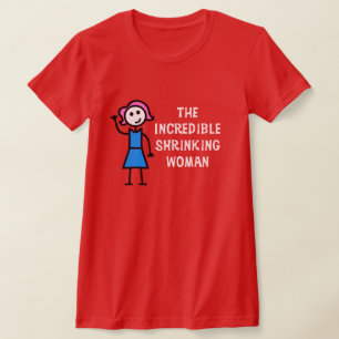 Roze haar ongelooflijke krimpende vrouw t-shirt
