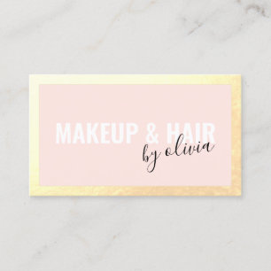 Roze haarlijst en artistieke gouden Lijst Bu Visitekaartje