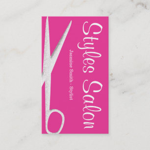 Roze haarsalon Visitekaartje 1