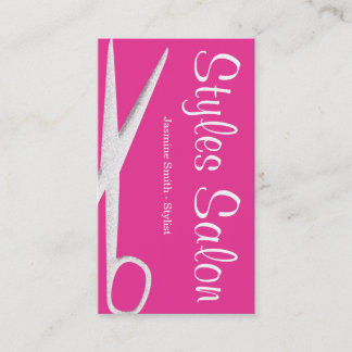 Roze haarsalon Visitekaartje 1