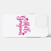 Roze Hallo Prachtige prijsopgave Case-Mate iPhone Case (Achterkant (horizontaal))