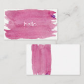 Roze Hallo Visitekaartjes (Voorkant / Achterkant)