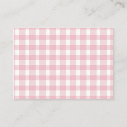 Roze Halloween Boeken voor Baby Request Enclosure Informatiekaartje (Achterkant)