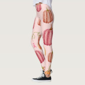 Roze Halloween Borstkanker roze lint Leggings (Links)