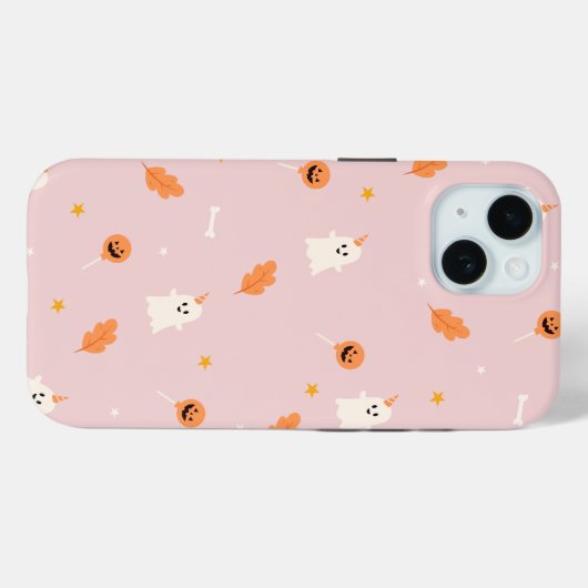 Roze Halloween Case-Mate iPhone Case (Achterkant (horizontaal))