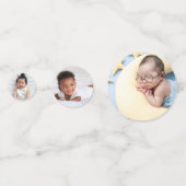 Roze Halloween Custom 3-Photo Little Boo Pattern Confetti (Voorkanten)