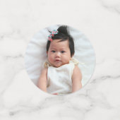 Roze Halloween Custom 3-Photo Little Boo Pattern Confetti (Kleine voorkant)