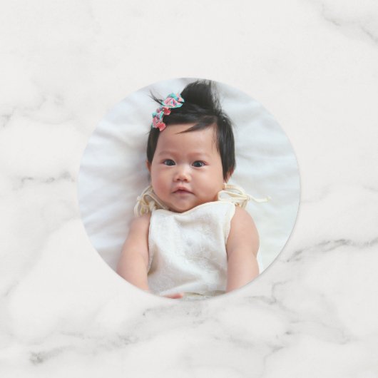 Roze Halloween Custom 3-Photo Little Boo Pattern Confetti (Kleine voorkant)