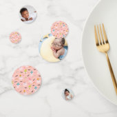 Roze Halloween Custom 3-Photo Little Boo Pattern Confetti (Groep)