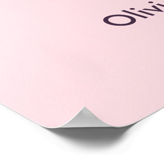 Roze Halloween Een beetje Boo Baby shower Welkom Poster (Hoek)