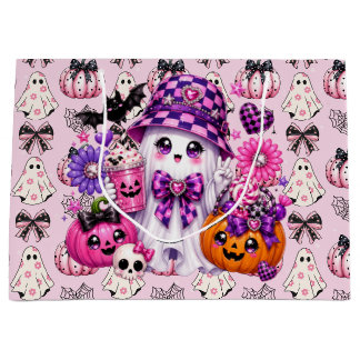 Roze Halloween Geest Groot Cadeauzakje