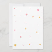 Roze Halloween Ghost Little Boo Baby shower Kaart (Achterkant)