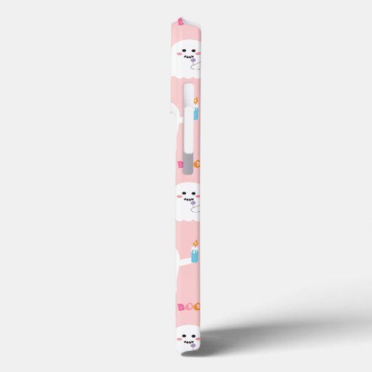 Roze Halloween Ghost Patroon Case-Mate iPhone Case (Achterkant / Links)