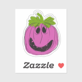 Roze Halloween Jack 'o Lantern Sticker