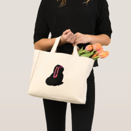 Roze Halloween konijn kostuum Mini Tote Bag
