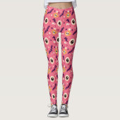 Roze Halloween Leggings (Voorkant)